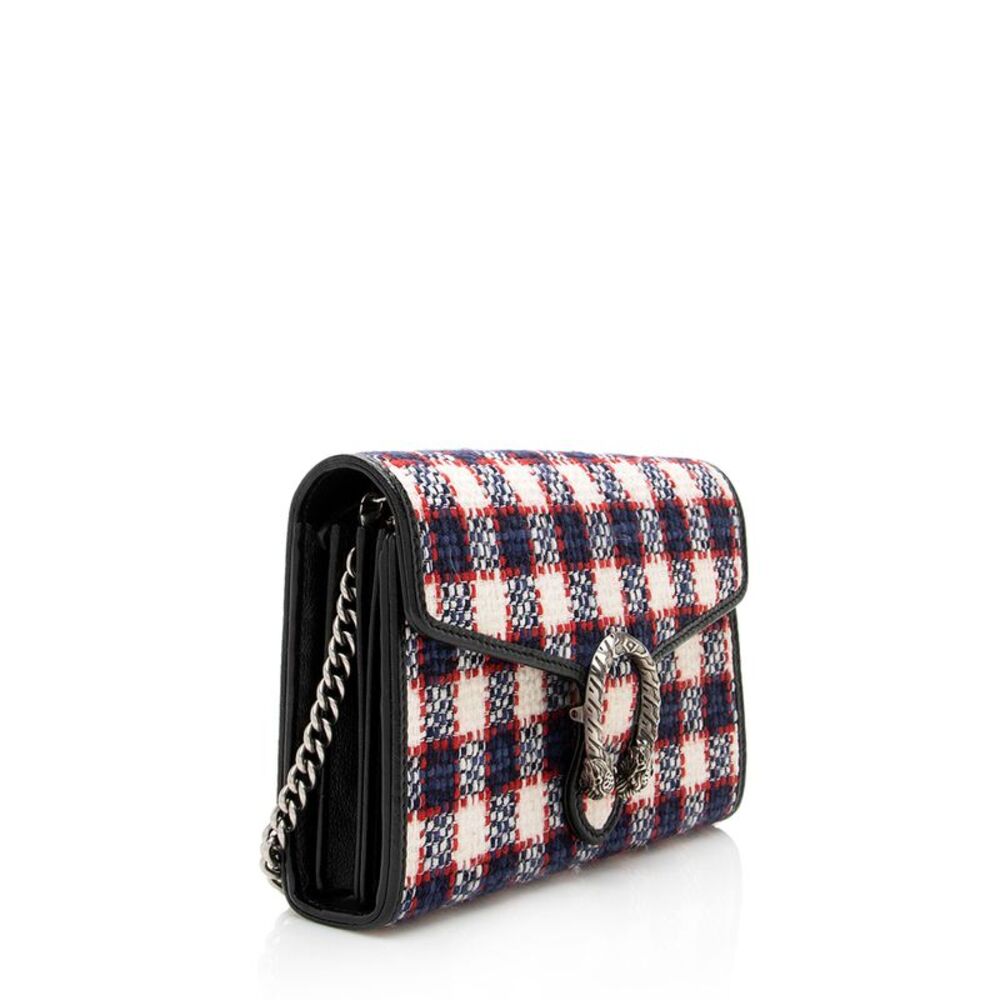 Gucci Tweed Dionysus Chain Wallet - Picture 2 of 11